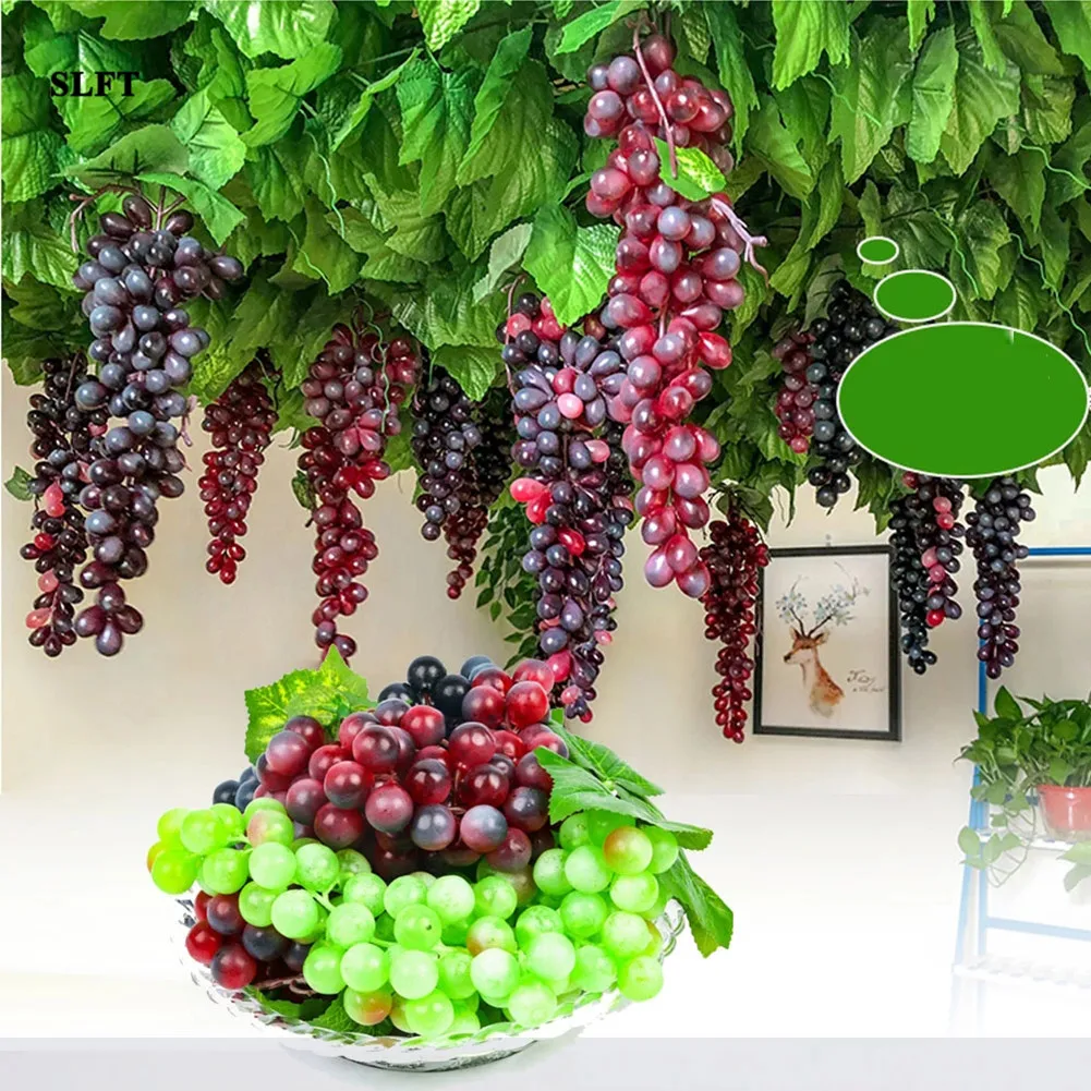 Искусственные фрукты, виноградные продукты, реалистичное искусственное растение, украшение для дома и офиса, обучающее оборудование