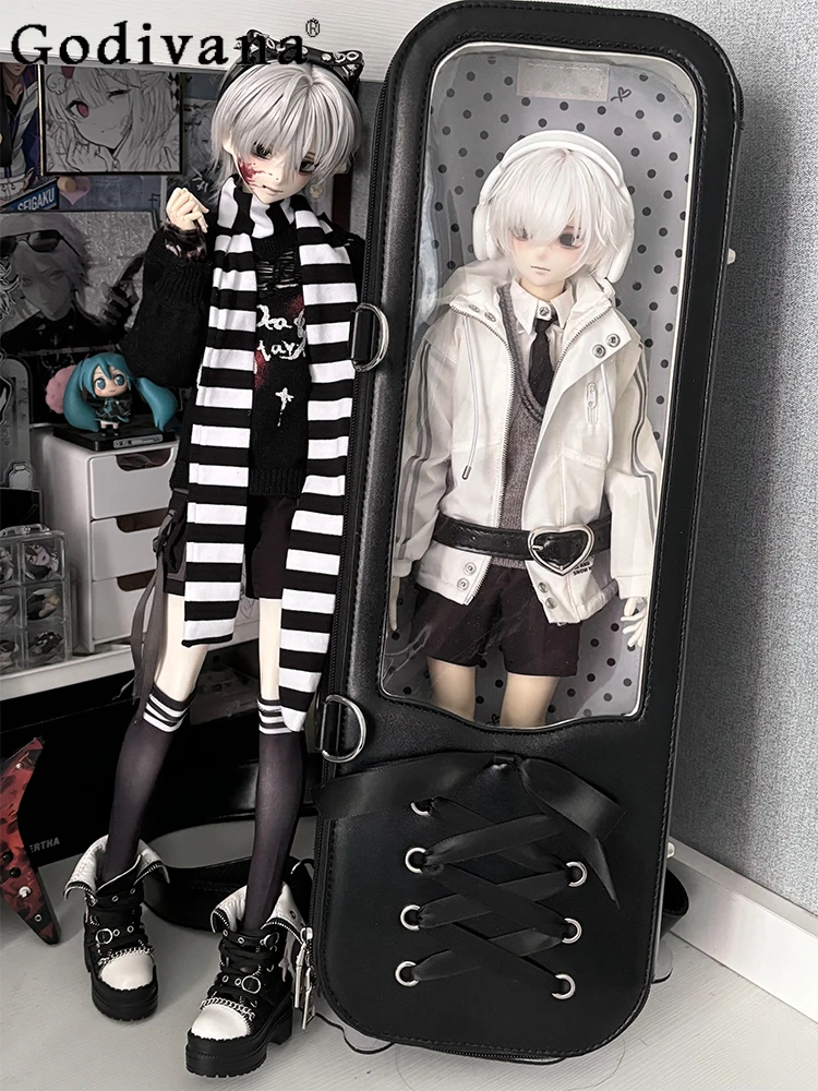 Японская оригинальная четырехточечная сумка на плечо в стиле Лолиты BJD, милая милая кукольная сумка для повседневных поездок, повседневная сумка через плечо