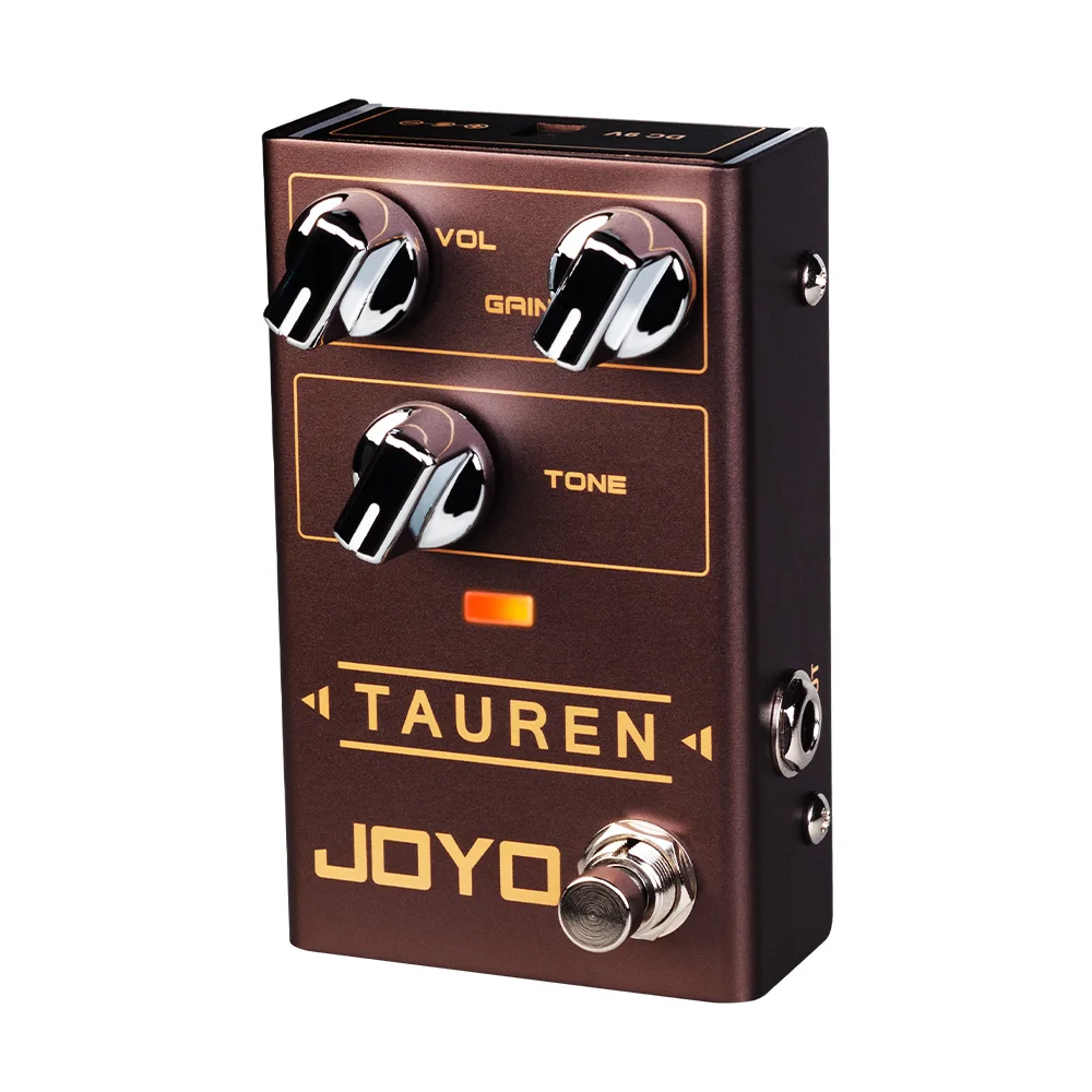 JOYO R-01 TAUREN портативная гитарная педаль эффектов Overdrive, гитарный эффектор, корпус из алюминиевого сплава, классические винтажные тона