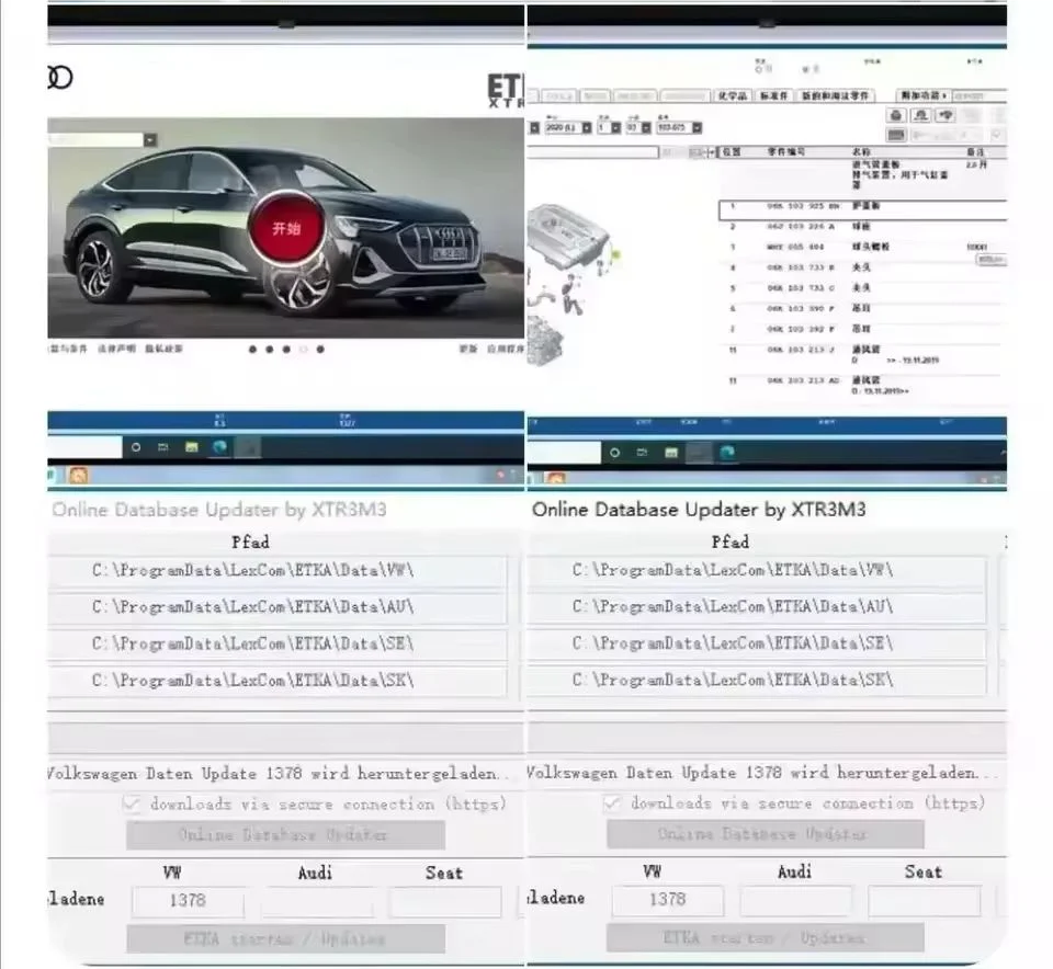 Фото ETKA 8.5 Многоязычный + новейший Etk.a 8.6 для A-udi для V-W Программное обеспечение для авторемонта Группа Транспортные средства Каталог электронных запчастей №5