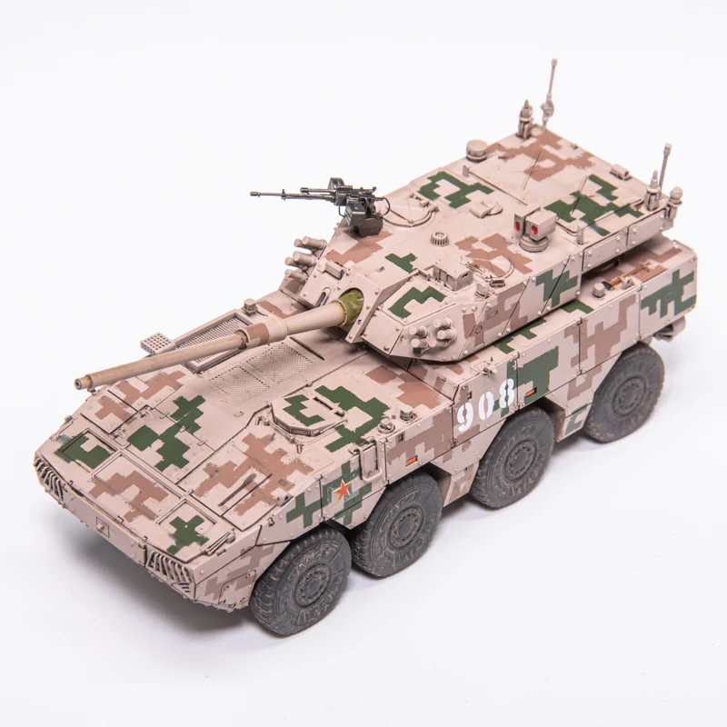 Yihe, китайский колесный резервуар 105 мм, самоassault, Digital Desert, готовый продукт из смолы