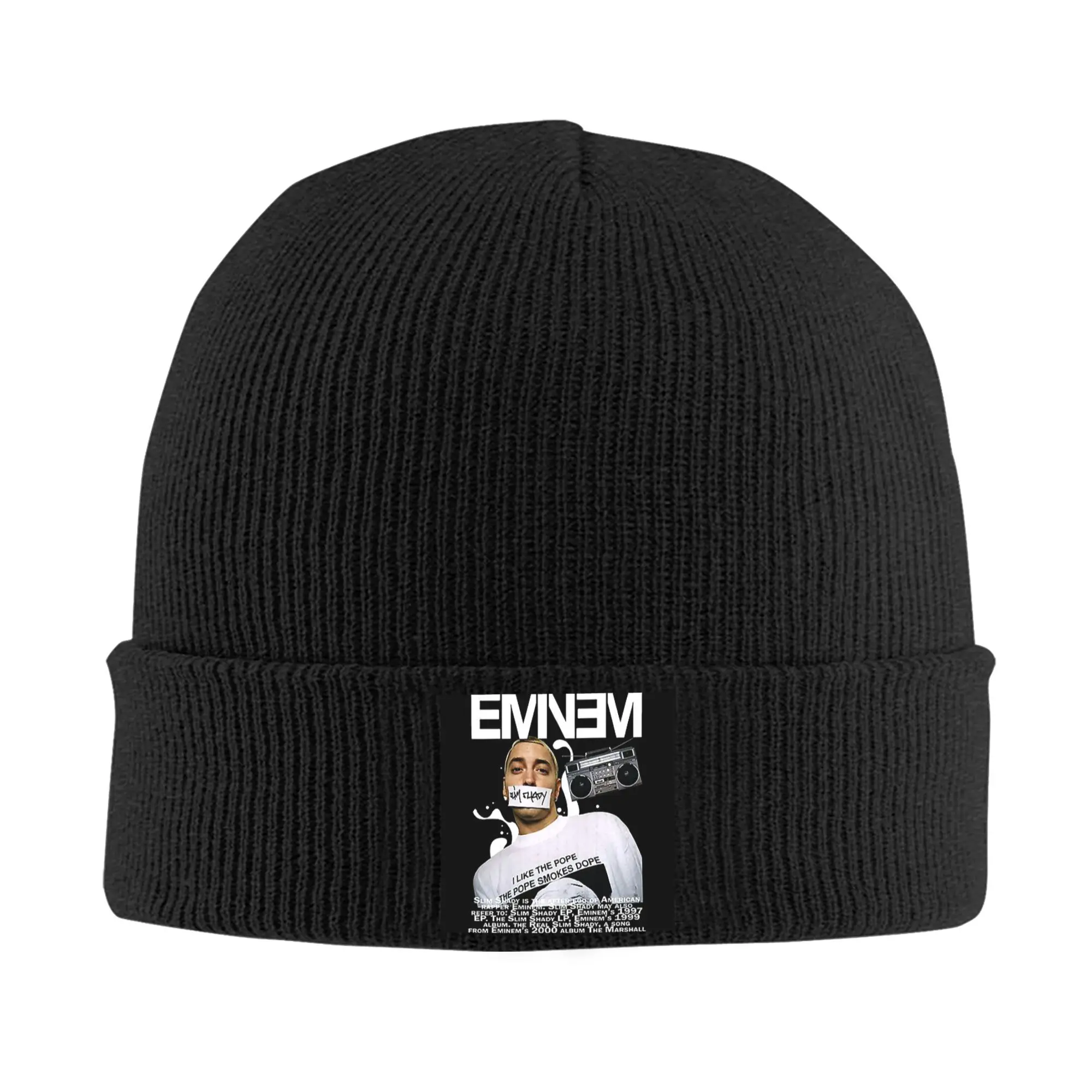Eminem Slim Shady Music рэп вязаные шапки зимние теплые шапки шапка унисекс вязаные шапки модные