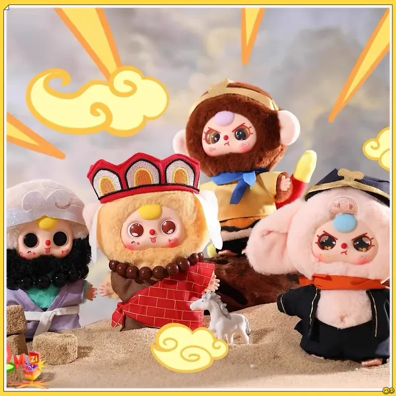 Фото Baby Three Original Making Havoc in Heaven серии виниловая плюшевая слепая коробка Tang Sanzang Monkey King фигурка дисплей предмет подарок для мальчиков №3