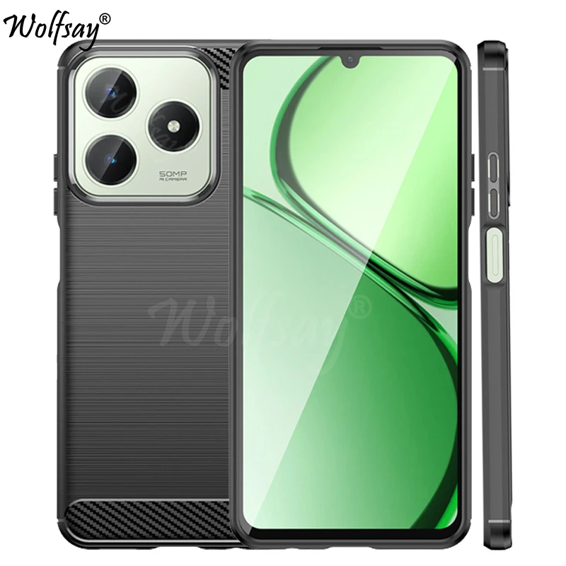 Чехол для Realme Narzo N63, противоударный мягкий силиконовый чехол из углеродного волокна, задняя крышка для Realme Narzo N63, чехол для Realme Narzo N63