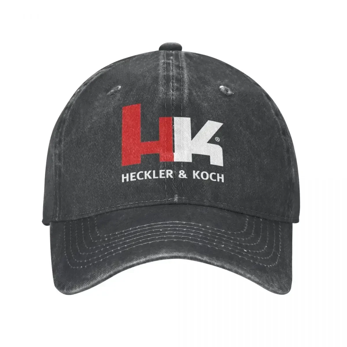 Винтажная бейсболка Heckler Koch HK для мужчин и женщин, потертая джинсовая бейсболка Snapback для тренировок, неструктурированные мягкие шапки, кепка
