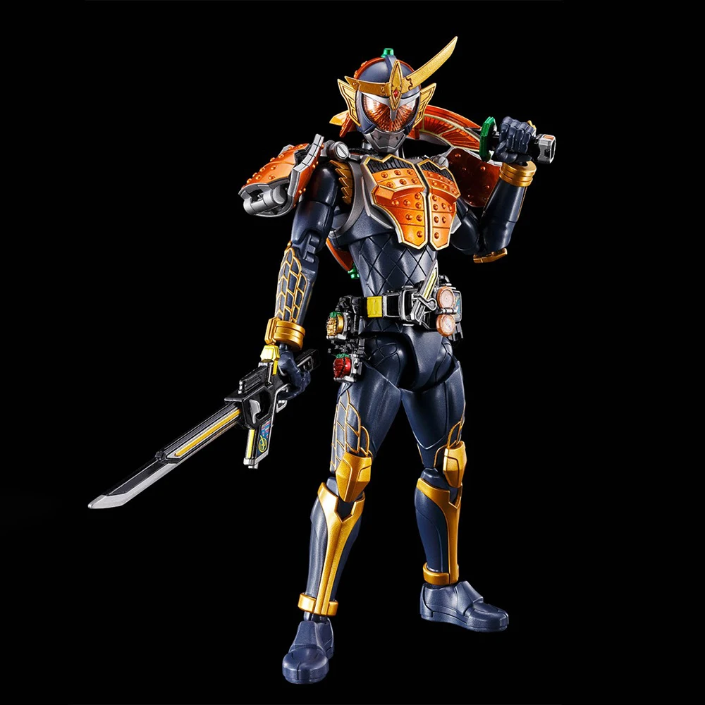 Фото В наличии Bandai фигурка-Rise Standard Kamen Rider Gaim (оранжевые ручки Ver.) Сборная экшн-фигурка, Коллекционная модель, набор игрушек №4
