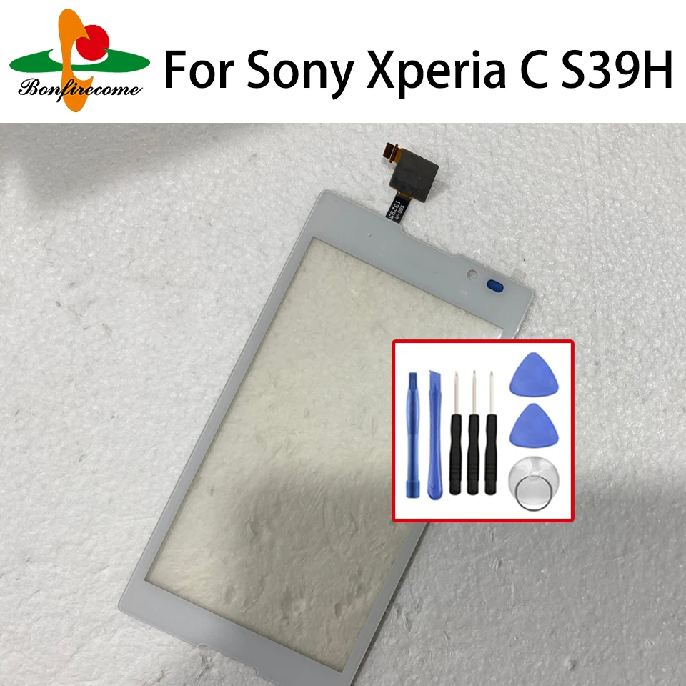 Сенсорная панель для Sony Xperia C S39H, переднее стекло, сенсорная панель дигитайзера, объектив, не ЖК-дисплей