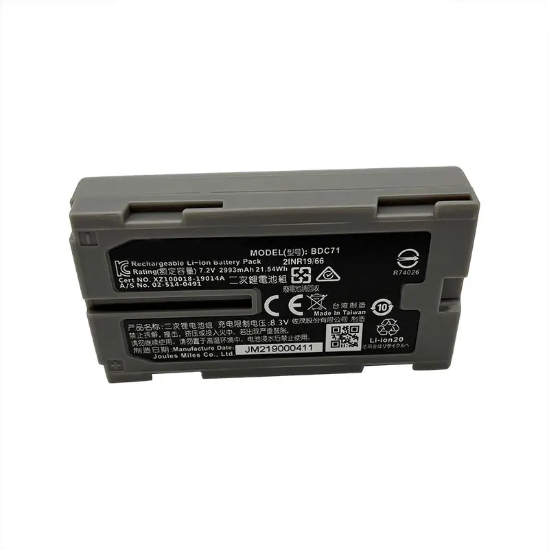 Фото 10pcs BDC71 Battery for Topcon GM52 Total Station 7.2V 2993mAh Secondary Li-ion Battery №5