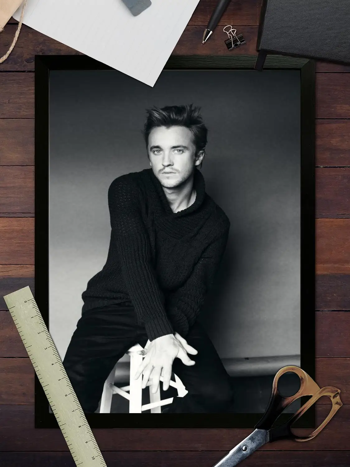 Фото Tom felton актер холст художественный постер и настенное искусство, печать с изображением, современный семейный декор для спальни, постеры, декоративная живопись №3