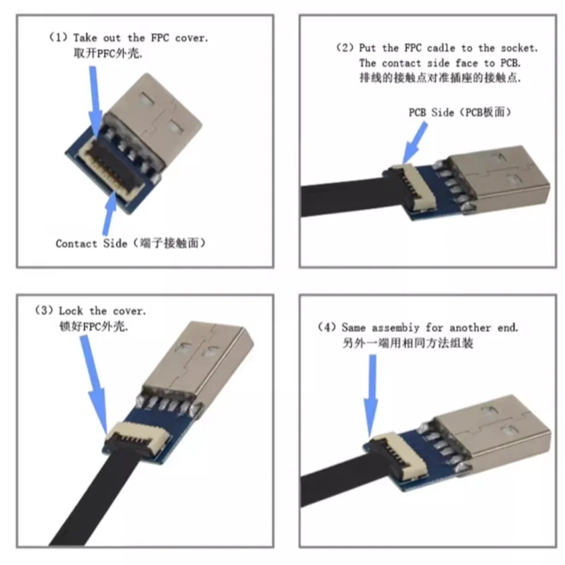 FFC Type-C Mini Micro USB плоский кабель-удлинитель 90 FPV тонкий плоский мягкий гибкий FPC зарядка FPV Бесщеточный портативный фонарь (art.: 3920c4d4a4bed) - 3920c4d4a4bed