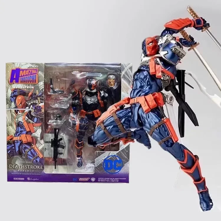 Фото В наличии 17 см Deathstroke Yamaguchi Style Фигурка Joint Mobility Фигурка Пластиковая Коллекционная Модель Пользовательские Игрушки Подарки Для Мальчиков №4