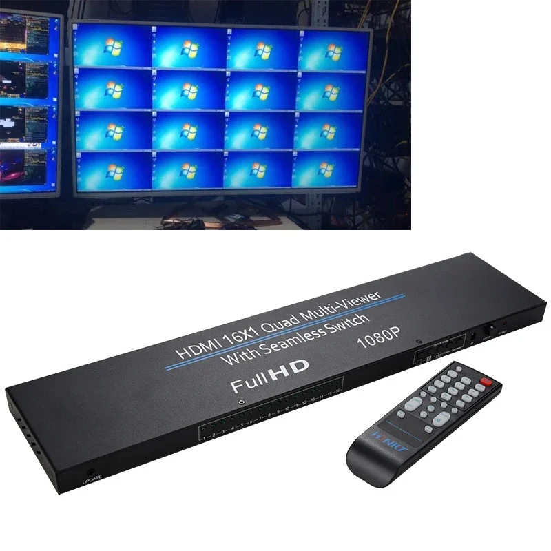 HD 1080P 16x1 HDMI Многофункциональный экран разделитель дисплея бесшовный переключатель 4x1 8x1 четырехъядерный многофункциональный просмотр для PS4/5 камеры ПК к телевизору