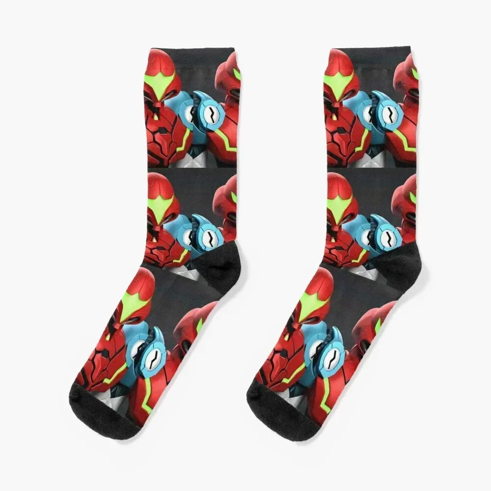 Носки Metroid Dread, забавный подарок, роскошные женские носки, мужские
