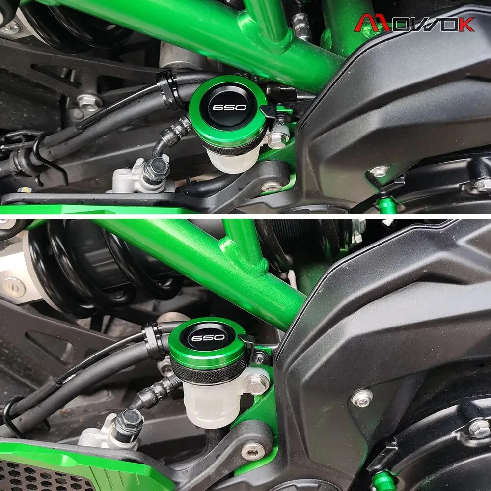 Фото Аксессуары для мотоциклов Kawasaki Z650 Ninja 650 VERSYS 650 Z 650, задние передние крышки тормозной жидкости, наполнитель масла, крышка переключателя №3