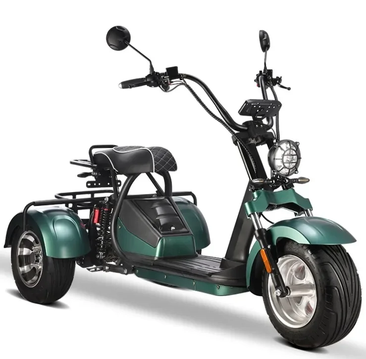 Фото Трехколесный электрический трехколесный скутер citycoco trike для взрослых, 2000 Вт, с большим аккумулятором и дальним приводом, новый дизайн, 40 Ач №5