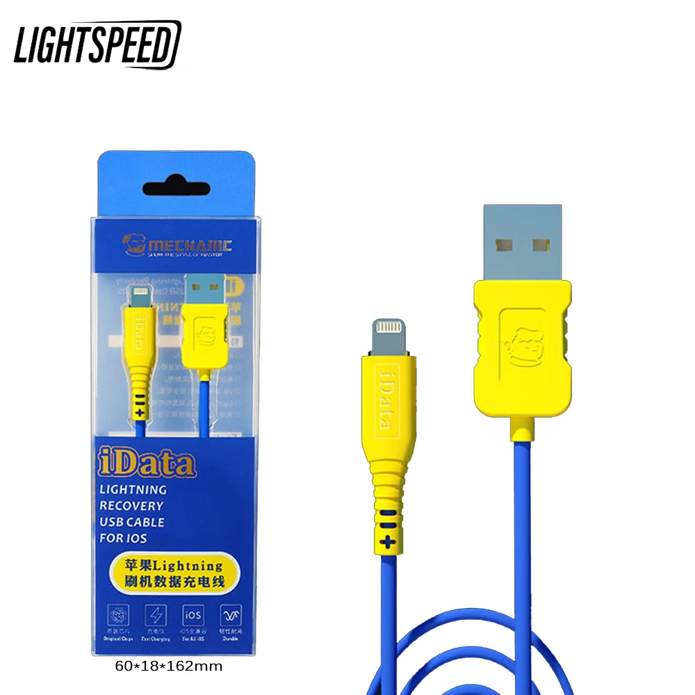 Механический USB-кабель для восстановления Lightning для iOS, кабель для зарядки и передачи данных iData