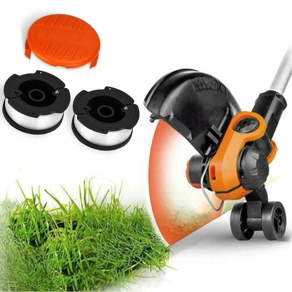 1 * крышка триммера + 2 * катушка и леска для Black & Decker GLC3630L GLC3630L20, сменные принадлежности для триммера Graden
