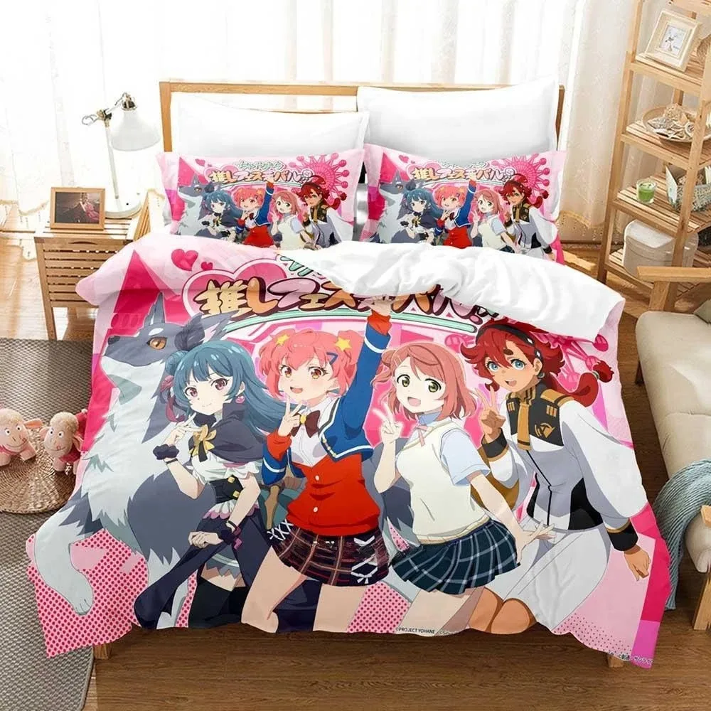 3D принт аниме Kawaii Girl World Dai Star комплект постельного белья Single Twin Full Queen King Size комплект постельного белья для взрослых и детей комплекты пододеяльников для спальни