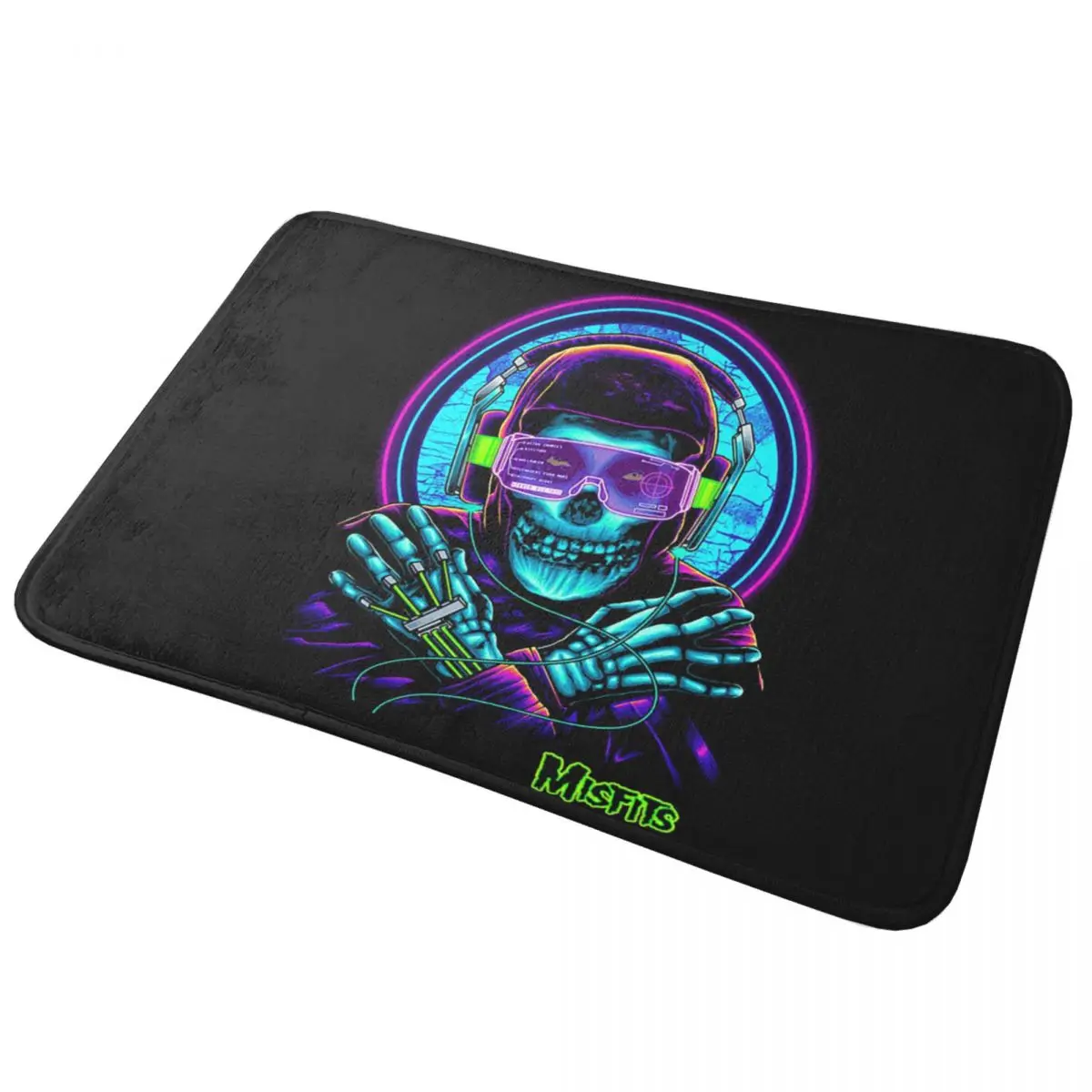 Нескользящий коврик Misfits Skull, напольный коврик, противоизносный ковер, коврик для кухни, входа, дома, спальни, коврики для ног