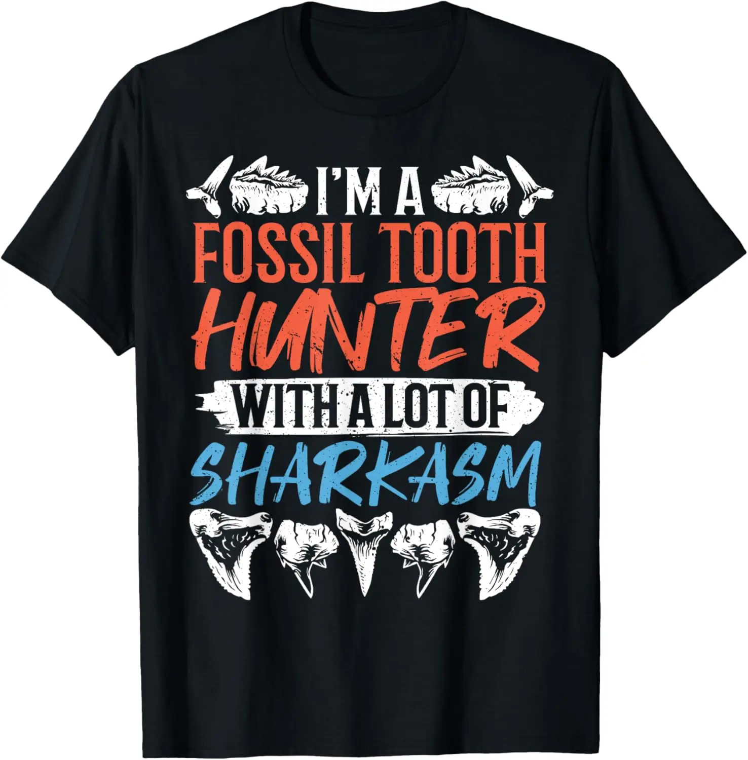 Футболка Fossil Collector Fossil Tooth Hunter для сбора зубов акулы