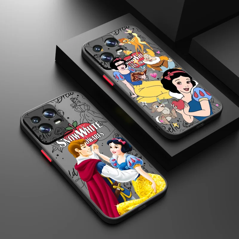 Disney Cute Snow White для POCO C40 C31 X5 X4 X3 M5S M4 F5 F4 F3 NFC GT Xiaomi 14T 12T 12 11 Ultra Pro Lite Frosted Funda Cover