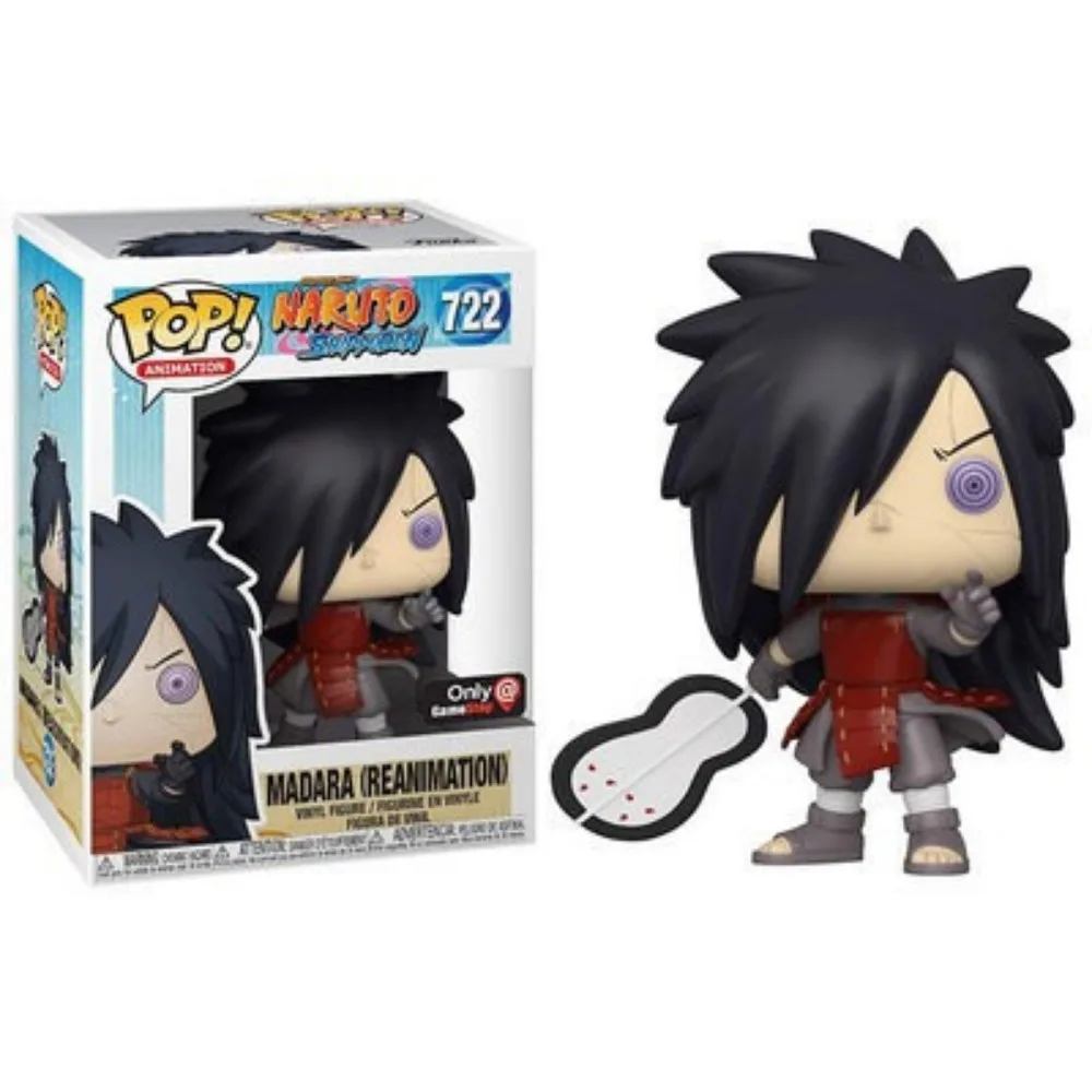 Фото Фигурки FUNKO Naruto Ootutuki Kaguya Hatake Kakashi Uchiha Sasuke Q-версия, крутая настольная модель, подарок для детей №4