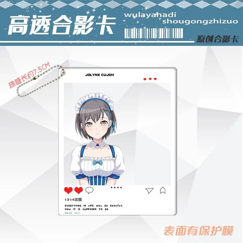 Фото BanG Dream! Прозрачная карта MyGO Tomori Takamatsu Group, фотокарточки, аксессуары Anon Chihaya, акриловая подвеска, ювелирное изделие, подарок №2