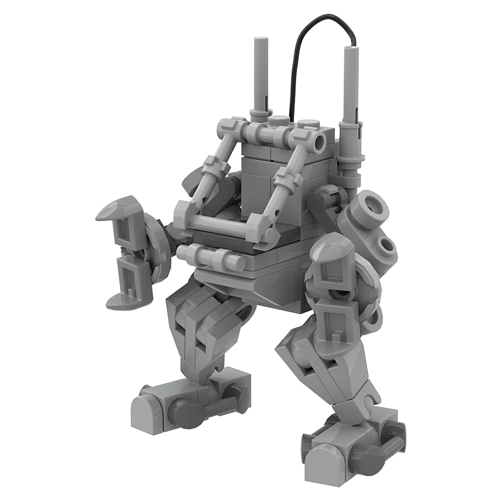 Фото MOC мини экзо-костюм, доспехи, оружие, кирпич, сделай сам, мини-аксессуары, экшн-фигурка, модель, строительные блоки, игрушки, подарки на день рождения для детей №3