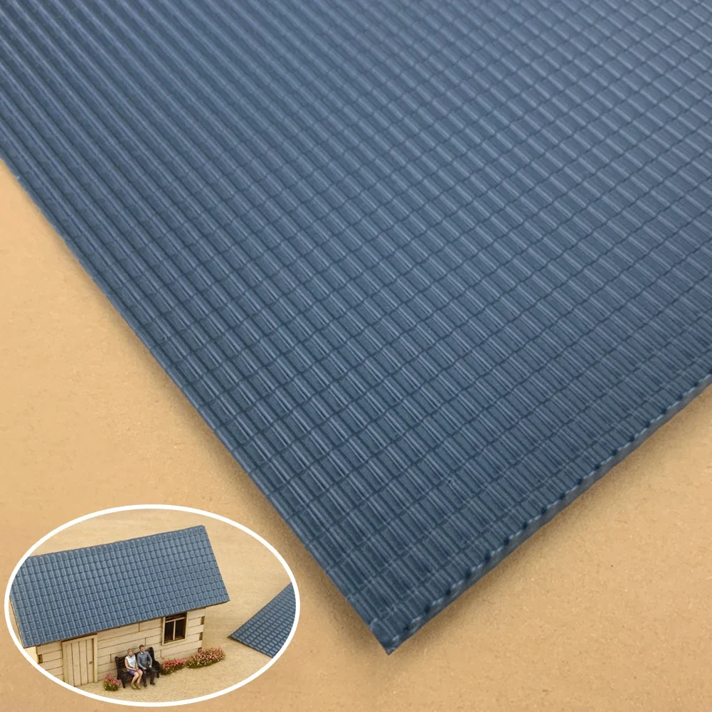 Имитационная модель плитки DIY экологическое искусство хорошая текстура серый синий миниатюрный O масштаб ПВХ пластиковая часть песочный стол (art.: 3920cf4349180) - 3920cf4349180