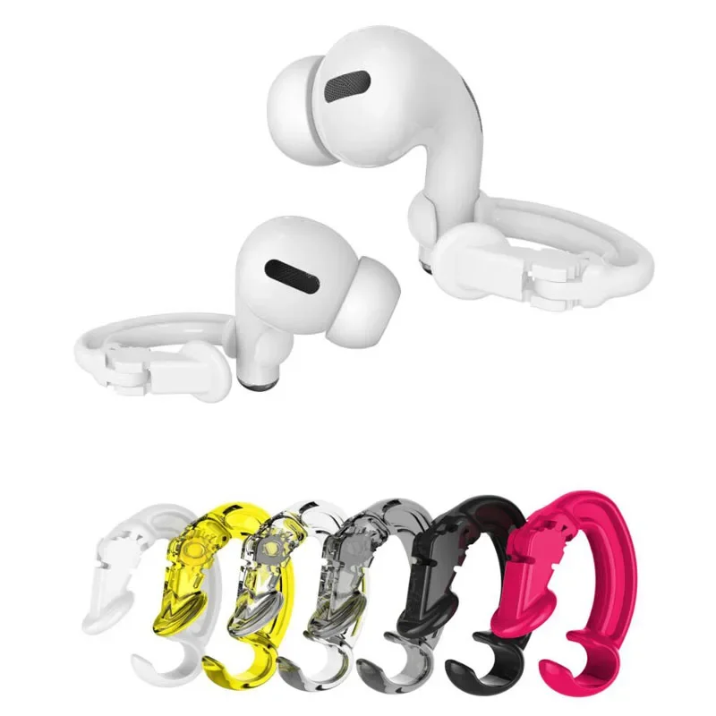 Фото Зажим для наушников с защитой от потери для Apple AirPods1 2 3 4, беспроводной спортивный Bluetooth-совместимый держатель для наушников, крючки для ушей, аксессуары №2