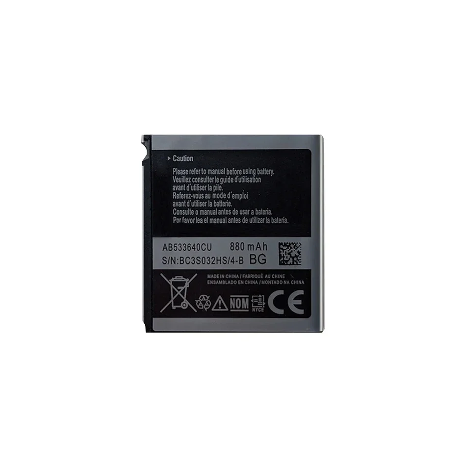 Фото Сменный аккумулятор для мобильного телефона Samsung G500 C3110C C3310C S3600C S3600i S3601C S5520 S6888 S3930C AB533640CC 880 мАч №4
