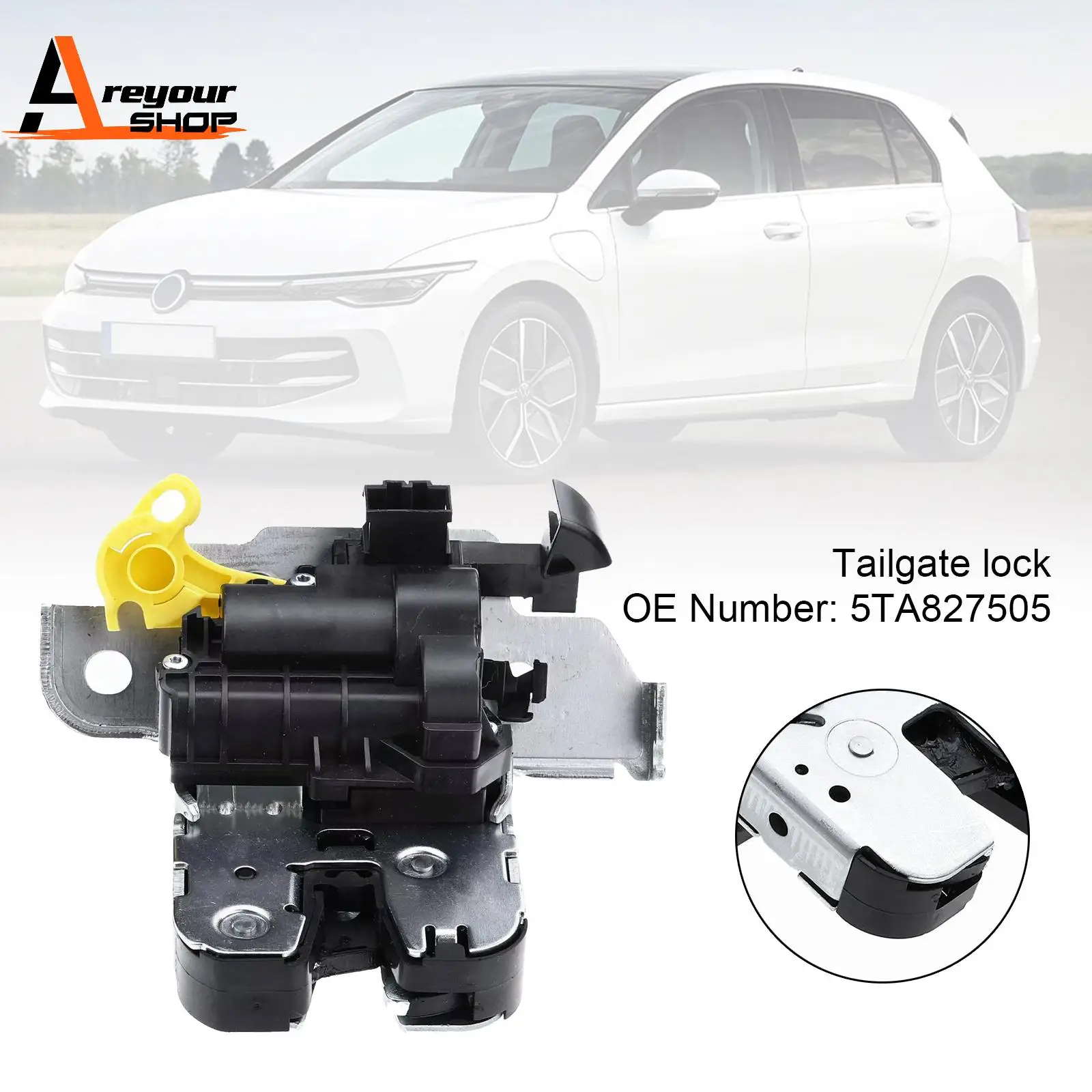 Замок задней двери 5TA827505 для VW Golf VIII Passat Tiguan Touran 5T1 Touareg Arteon