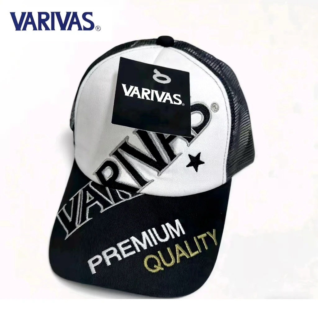 Оригинальная рыболовная шапка VARIVAS PERMIUM QULITY, солнцезащитная кепка регулируемого размера, черный/коричневый/синий камуфляжный цвет