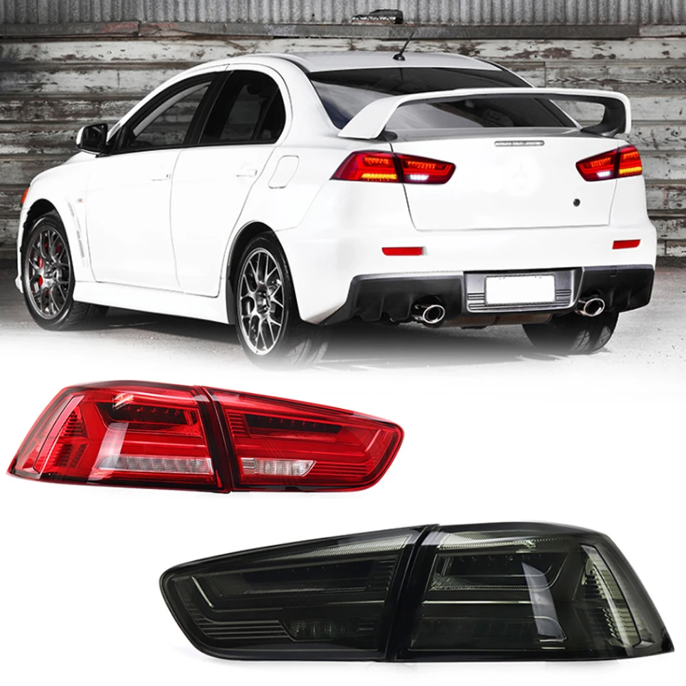 Горячие светодиодные задние фонари для Mitsubishi lancer-ex 08-21, новый стиль, полностью светодиодные DRL, автомобильные задние фонари в сборе, автоаксессуары
