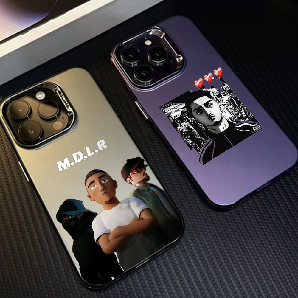 Чехол для телефона Rapper MDLR M-Morad Art для iPhone 16 Pro Max 15 14 13 12 XS Plus 11, модный матовый противоударный чехол с лазерным градиентом Aurora