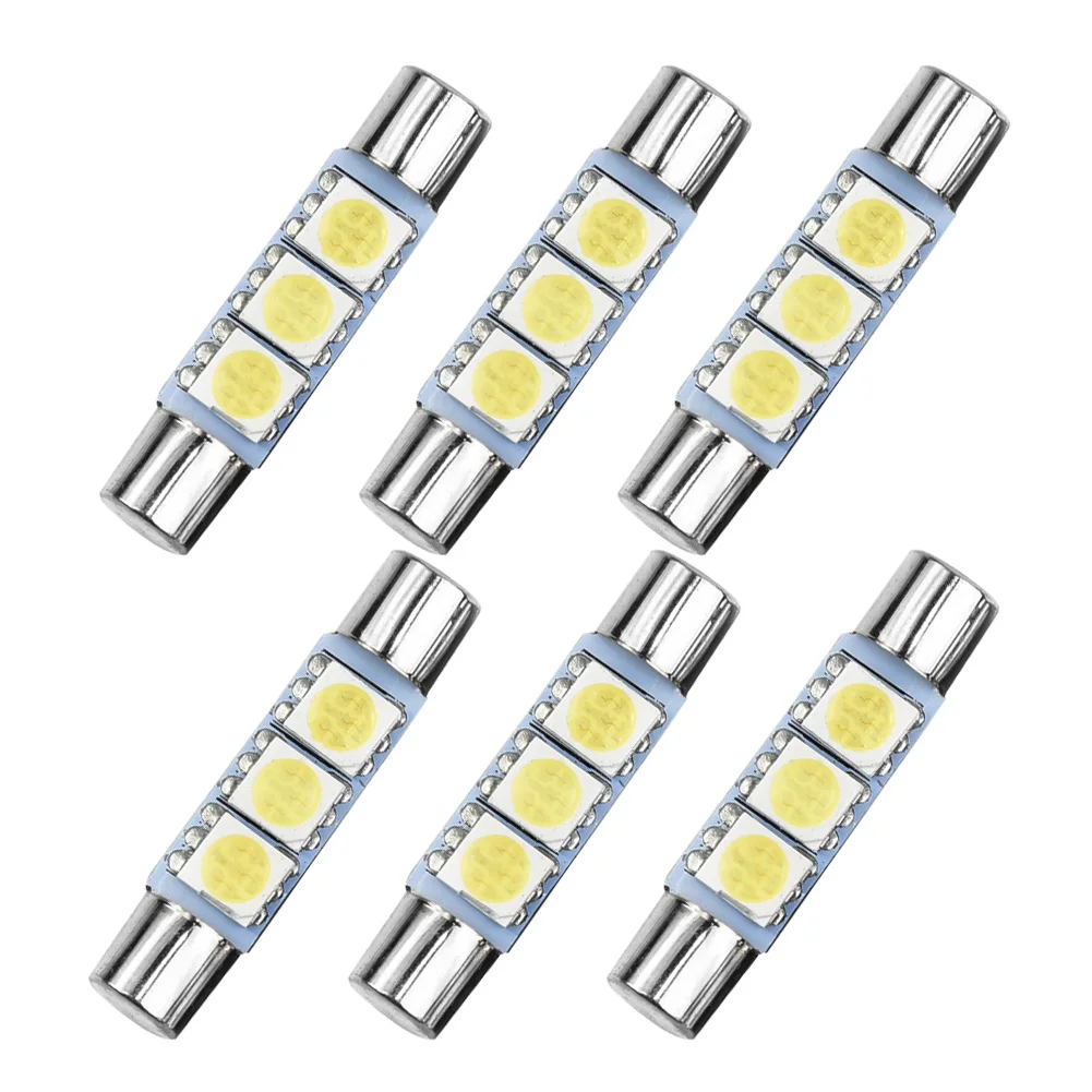 Фото 6 шт., Ксеноновые белые лампы 3SMD 6641 6614F для зеркала для макияжа №3