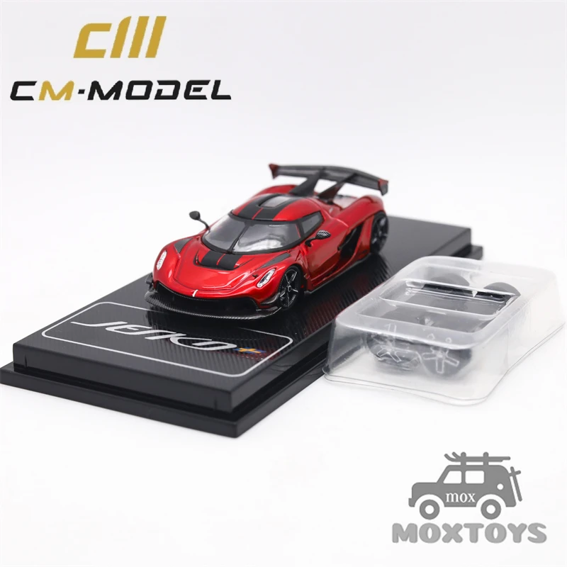 CM МОДЕЛЬ 1:64 Jesko Attack Металлическая вишнево-красная литая модель автомобиля