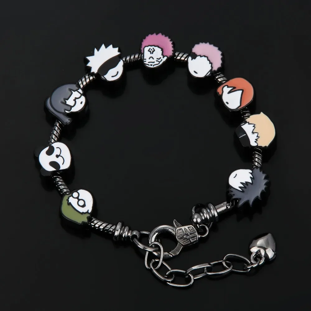 Jujutsu Kaisen аниме периферийные устройства Satoru Gojo DIY браслет с персонажем мультфильма аксессуар друг пара фестивали подарок