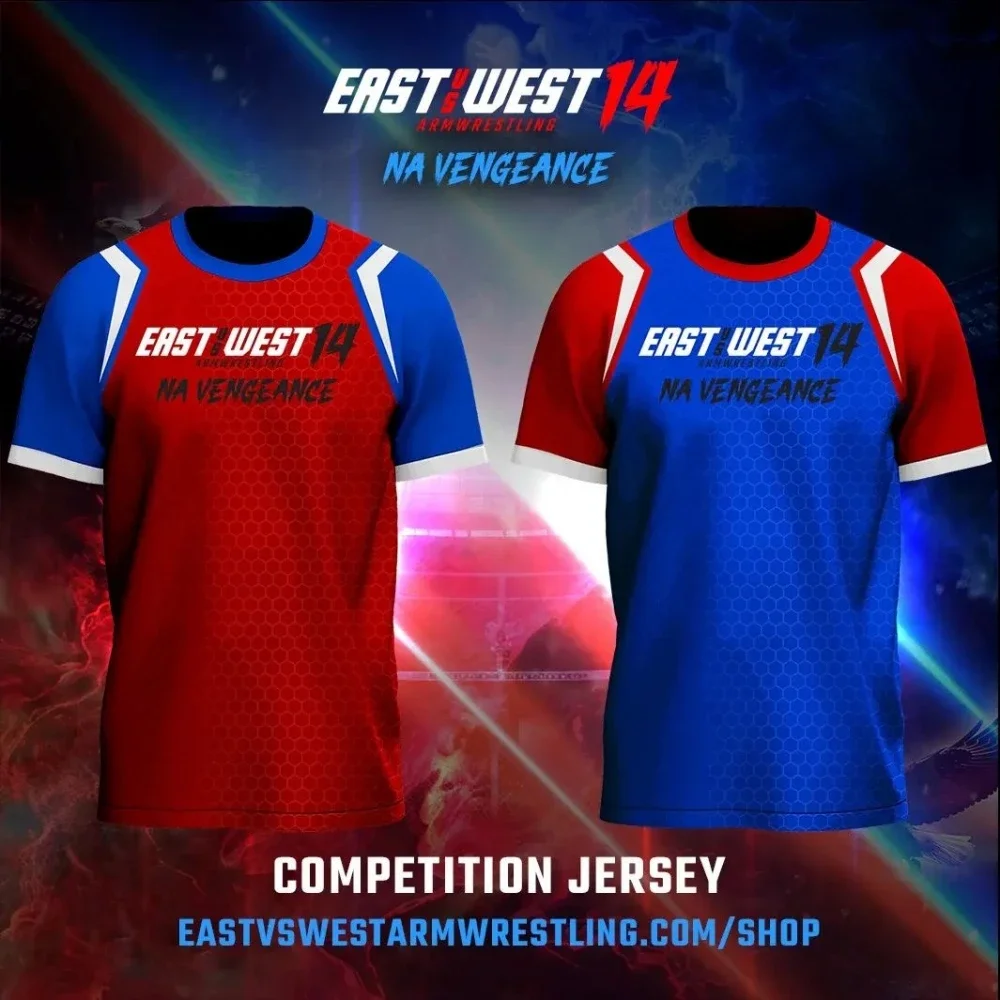 East Vs West 14, дьян Лартбт, Джерси для борьбы, энтузиасты запястий, тренировочная форма для фитнеса, дня игры, одежда с короткими рукавами, команда