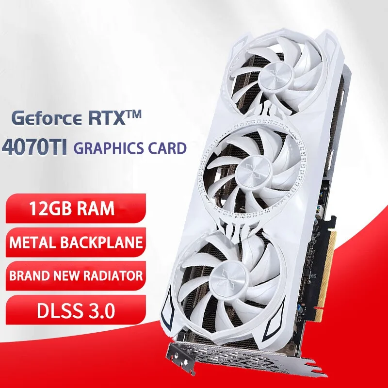 Фото Новый GAINWARD GeForce RTX 4070Ti GDDR6X 12G OC для компьютера/игр/настольного компьютера RTX 4070 Ti DLSS 3, модный дизайн, эффективный радиатор №2