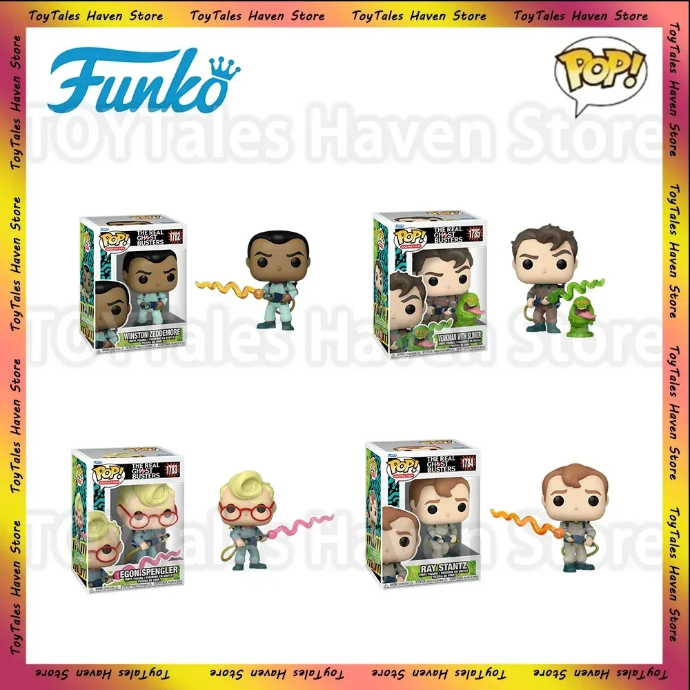 [В НАЛИЧИИ] Funko Pop! Анимация: The Real Ghostbusters-Winston Zeddemore-Egon Spengler-Ray Stantz-Venkman с Slimer