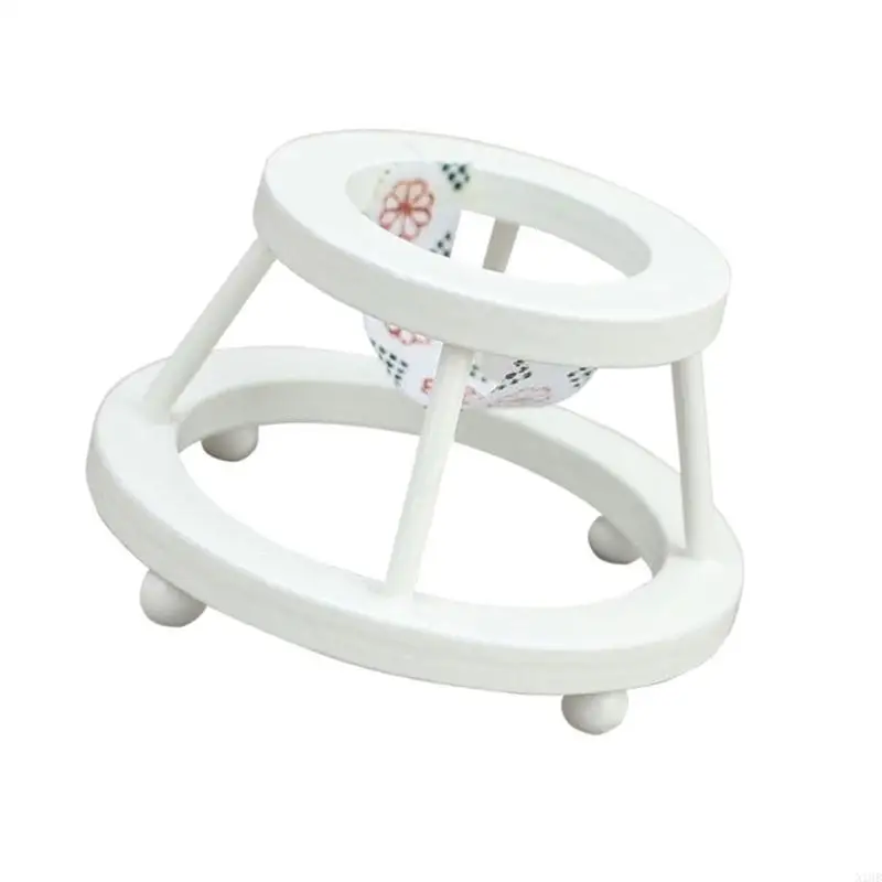 Фото N1HB Vintage Miniature Baby Walker для кукольного дома 1/12 кукольный дом украшение мебели №3