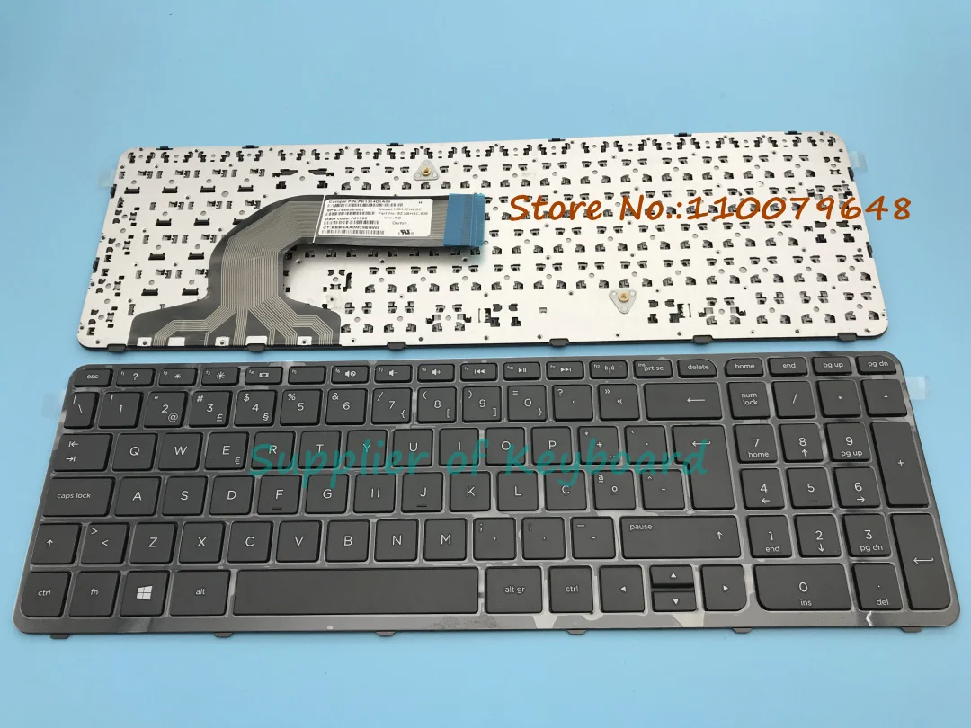Новая португальская клавиатура с рамкой для HP Pavilion 15-e056sp 15-n000sp 15-n202sp 15-n206sp 15-e002sp 15-e010sp