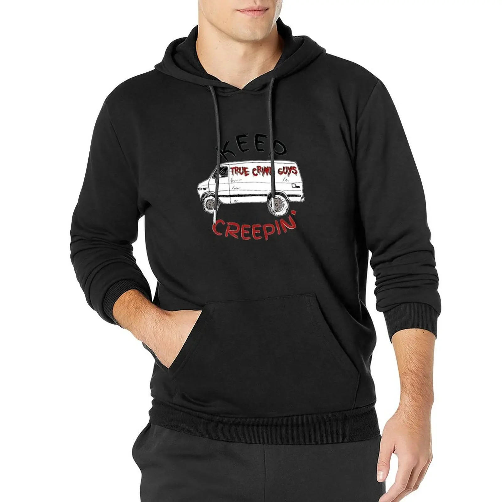 Пуловер с капюшоном Keep Creepin' Van Collection, мужские футболки с капюшоном и графикой