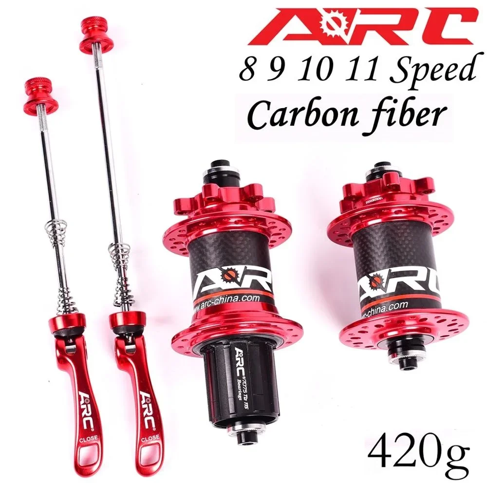 Ступица для горного велосипеда ARC Carbon с 32 отверстиями, 4 подшипника NKB, 6 собак, 114 кликов, 8 9, 10 11, 12 скоростей, ступица для горного велосипеда, 135*10 мм, 142*12 мм