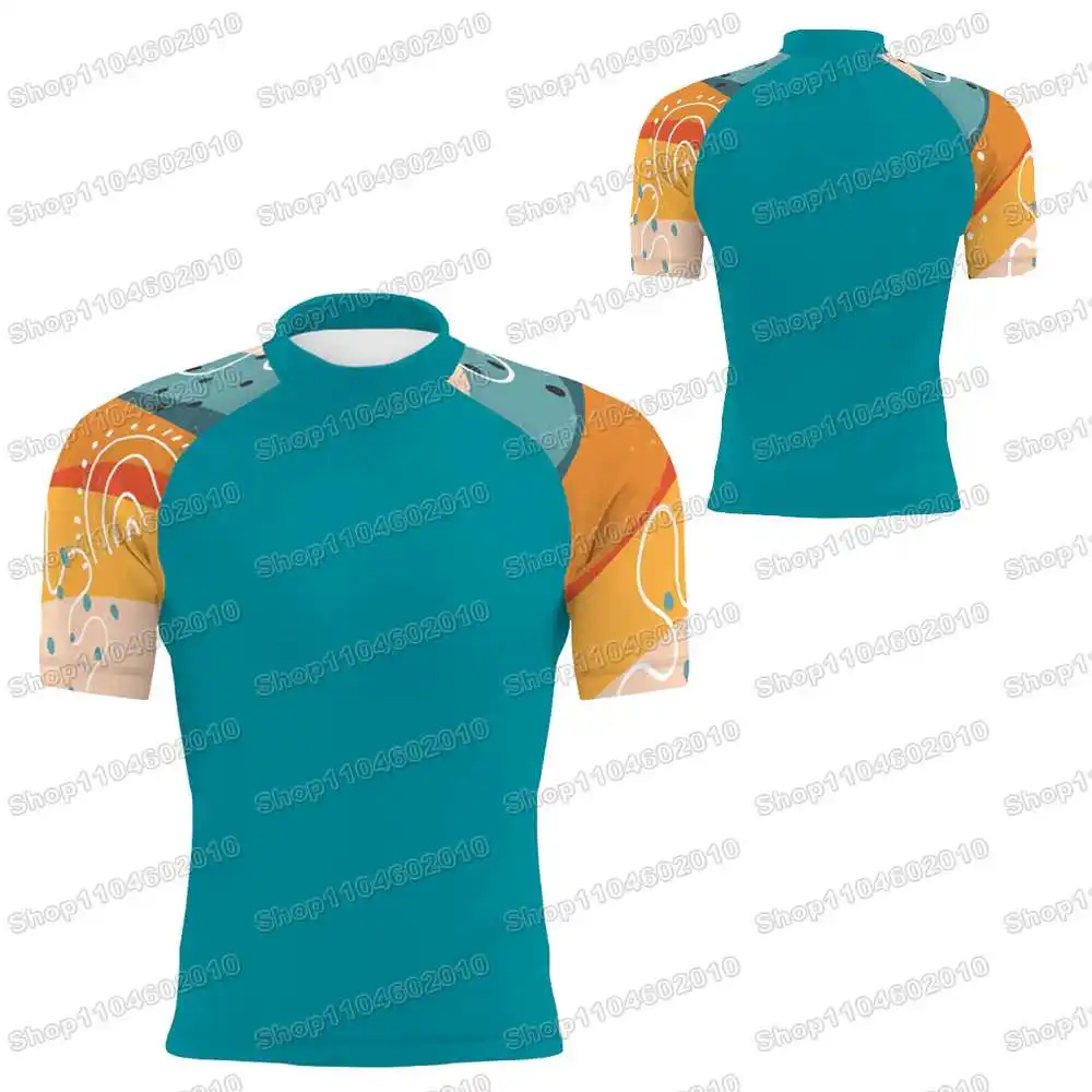 5th Newly Summer WWF Wrestling Rash Guards Серфинг Джерси Пляжные рубашки Купальники Дайвинг Тренажерный зал ММА BJJ Мужчины Джиу-джитсу Фитнес-наборы