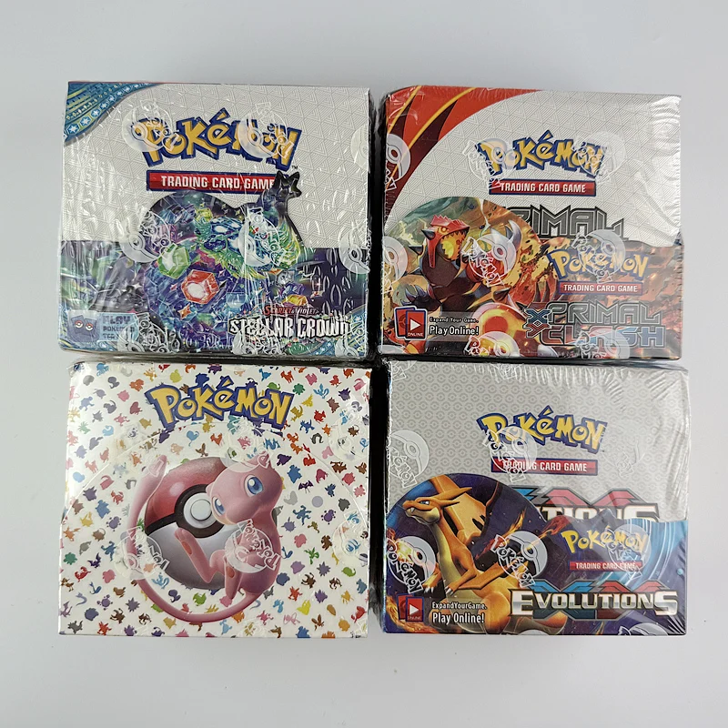 360 шт. английская версия Pokémon TCG: Scarlet & Violet 151 классическая коробка расширения, торговая карта Pokemon, 36 упаковок, коробка