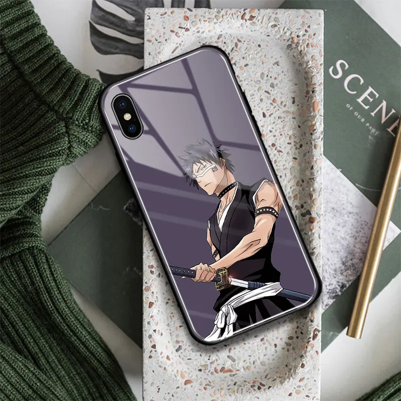 Shuhei Hisagi отбеливатель аниме плакат искусство силиконовый стеклянный чехол для телефона для iPhone SE 6 6S 7 8 PLUS X XR XS 11 12 13 MINI PRO MAX