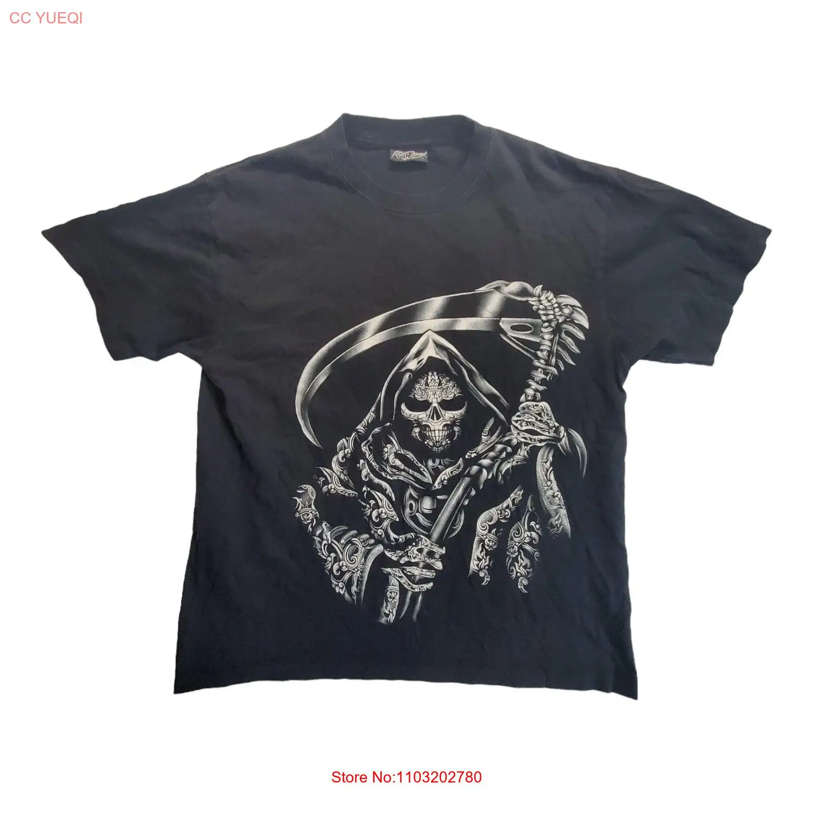 Мужская футболка с принтом рок Chang Grim Reaper Skeleton