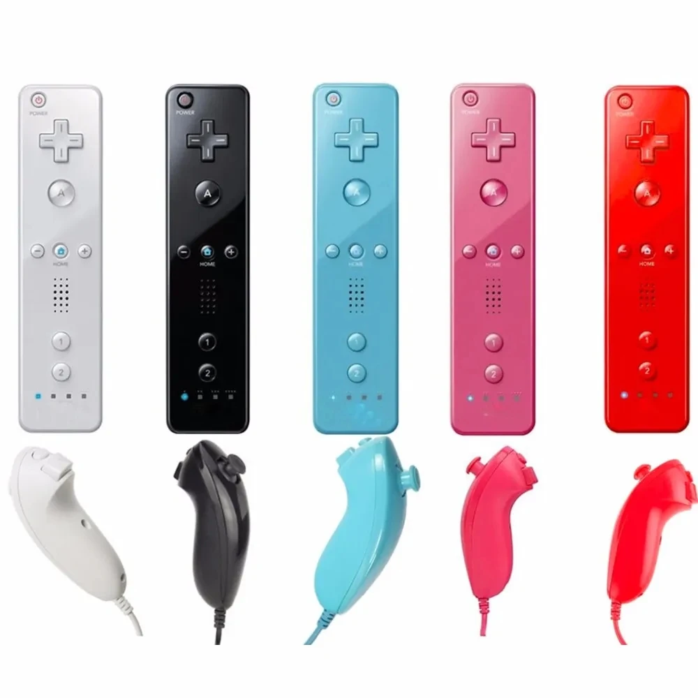 2 в 1 встроенный беспроводной геймпад Motion Plus для Wii Remote nunchaku контроллер для Wii джойстик